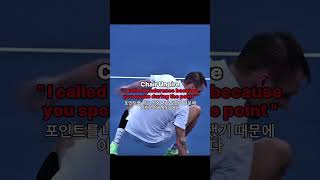 테니스 제 1 규칙  바로 사과하지 말 것  Tennis Rule 1 Dont apologize immediately medvedev [upl. by Yzzo171]