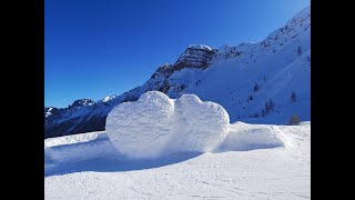 Pista degli Innamorati a Falcade dal Col Margherita 11 km di discesa nel Dolomiti Superski [upl. by Eizeerb]