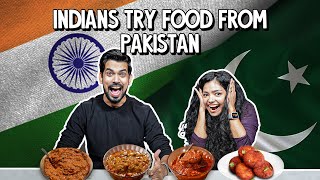 Indians Try Food From Pakistan  Ok Tested [upl. by Aicelef]