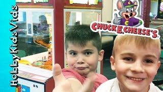 Chuck E Cheese Arcade TICKET BONUS WIN  Family Fun Gaming HobbyKidsTV [upl. by Mudenihc]