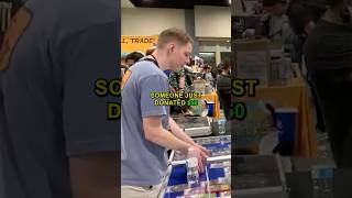 A viewer bought him cards  Pokemon card vendor POV pokemon pokemoncard tcg wholesome [upl. by Karrah218]