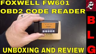 FOXWELL FW601 ELM327 OBD2 CODE SCANNER REVIEW  45 OFF [upl. by Manas]