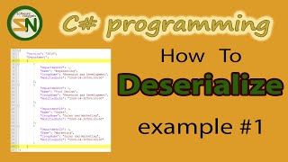 Example 1 How to Deserialize JSON Data into Custom C Class Objects using Newtonsoft [upl. by Edmunda734]