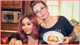 Snooki amp JWOWW Make Pizza Grilled Cheese  MomsWithAttitude Moment [upl. by Gargan]