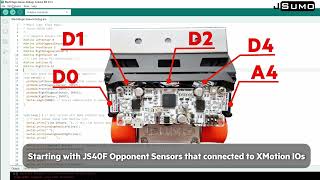 Sensor Debug to Arduino IDE for Black Magic Mini Sumo Robot [upl. by Kciredohr]