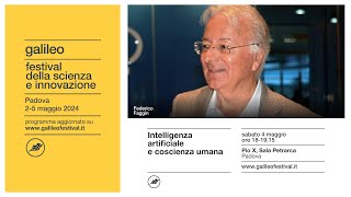 INTELLIGENZA ARTIFICIALE E COSCIENZA UMANA Federico Faggin a Galileo Festival 2024 [upl. by Jaella]