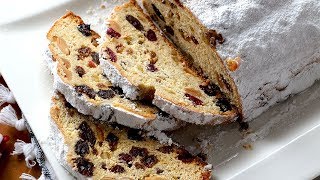 STOLLEN  Pan dulce alemán Recetas de postres de Navidad [upl. by Akeyla]