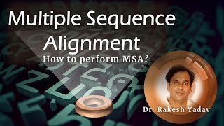 Multiple Sequence Alignment using ClustalX or ClustalW  Dr Rakesh Yadav bioinformatics msa [upl. by Kerianne897]