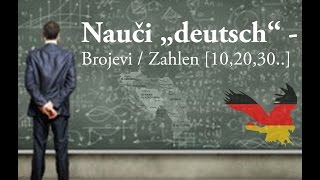 Nauči „deutsch“  Brojevi  Zahlen 102030 [upl. by Annaeg]