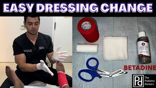 Wound Care Tutorial  Easy Dressing Change [upl. by Frear]