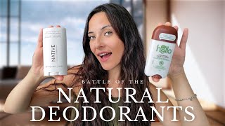 TESTING NATURAL DEODORANTS  WHICH ONE IS THE BEST Native Toms Shmidts Hello [upl. by Ejroj]