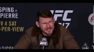 Michael Bisping vs GSP Post Fight Press Conferences [upl. by Marcell364]