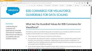 Salesforce B2B Commerce for Visualforce CloudCraze Guardrails and Important Considerations [upl. by Nahrut]