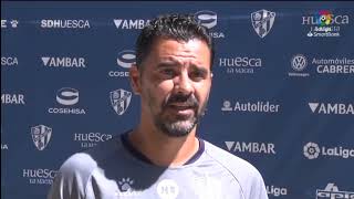 Rueda de prensa de Míchel Previa del SD Huesca  UD Alcorcón [upl. by Aetnahs]