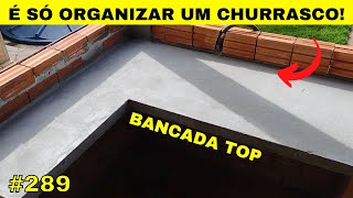 289 COMO FAZER BANCADA DE CONCRETO  Ótima para um churrasco [upl. by Alver]