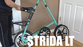 STRiDA LT Folding Bicycle Unboxing and Assembly [upl. by Leuqar335]