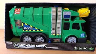 Dickie Toys from Tesco Recycling Garbage Waste Truck With Lights Sounds amp Moving Trash [upl. by Greysun166]