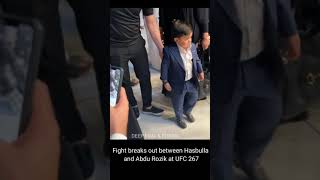 Hasbulla starts a fight with Abdu Rozik at UFC 267 [upl. by Litch993]