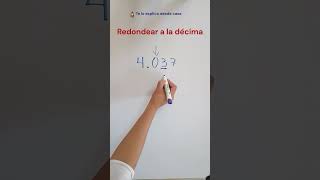 Redondeo décimas decimales maths [upl. by Giana]