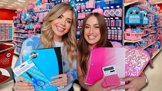 PINK VS BLUE BACK TO SCHOOL SHOPPING CHALLENGE [upl. by Ayak]