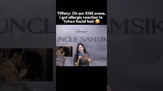 Tiffany i got allergic reaction to Yohan facial hair KISS SCENE UncleSamsik [upl. by Basilio]