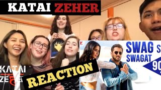 Girls Reaction on Salman Khan songs  KATAI ZEHER REACTION salmankhan [upl. by Anicart432]