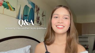 QampA  Miss Southern Leyte questions handling unpleasant comments yoga law school [upl. by Oal]