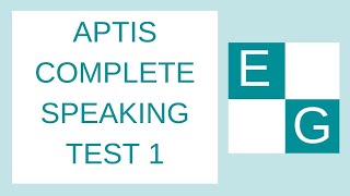 APTIS COMPLETE SPEAKING TEST 1 [upl. by Ysiad]