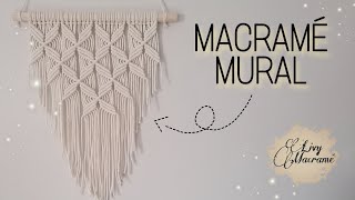 DIY macramé mural 8  Livy Macramé [upl. by Anaynek]