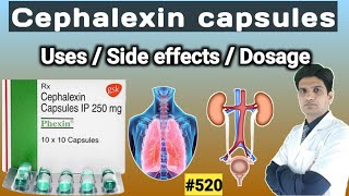 Cephalexin 500mg capsules  Cephalexin capsules ip 500mg hindi uses side effects dose [upl. by Stefania]