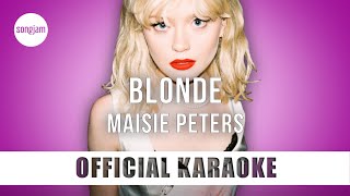 Maisie Peters  Blonde Official Karaoke Instrumental  SongJam [upl. by Dranek]