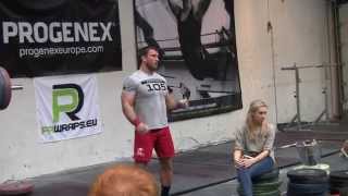 Dmitry Klokov  Push Press  Butchers Garage 10042014 [upl. by Mckale771]