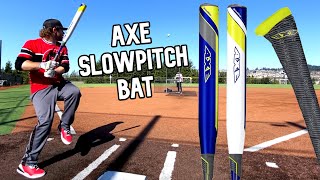 Hitting with the AXE BAT Avenge Pro 2nd Attempt  USSSA Slowpitch Softball Bat Review [upl. by Akyeluz]