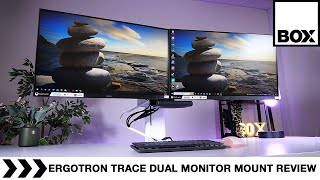 Ergotron TRACE Dual Monitor Mount Review [upl. by Eadnus]