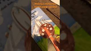 Making a Halloween cookie paper squishypapersquishy [upl. by Nevanod]