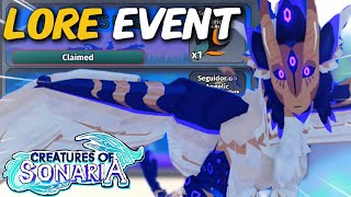 COMO LIBERAR TODAS AS MISSÕES DO LORE EVENT Creatures of Sonaria [upl. by Ecnal644]