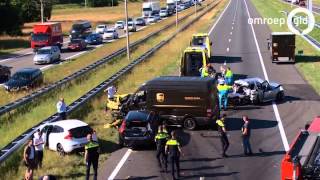 A50 bij Apeldoorn weer open na kettingbotsing [upl. by Knapp465]