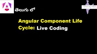 Angular Component Life Cycle Implementation Live Walkthrough Session [upl. by Drusie]