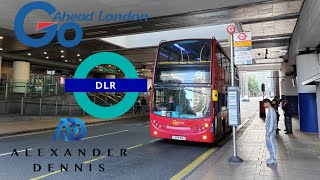 Docklands Light Rail DLR2 Gallion Reach to Canary Wharf  Alexander Dennis Enviro 400 102m [upl. by Sahpec875]