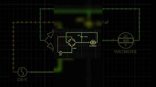 bridge type rectifier diode animation flowing current youtubeshorts [upl. by Ransell]