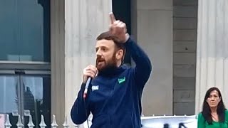 Dundalk Protests 🇮🇪 482024 Another Extraordinary speech Fair Play Lad 🇮🇪👍🏻👍🏻 [upl. by Norraa]