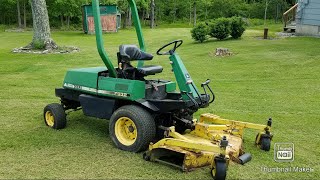 John Deere F932 First Mow George Jones Mower Build  PART 4 [upl. by Solenne]