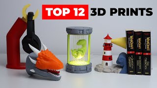 12 COOL 3D Prints YOU MUST SEE  BEST 3D Printing Ideas [upl. by Morganstein283]