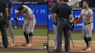 Jose Altuve BIZARRE Ejection After Showing Ump His FOOT amp Taking Off His Socks 2024 MLB Season [upl. by Baerl616]