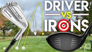 DRIVER vs IRONS What Matters More Distance or Accuracy from the tee [upl. by Enidan]