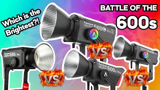 Which is the brightest Aputure 600 600C Pro II vs Original 600C Pro vs 600X Pro vs 600D Pro [upl. by Aizek]