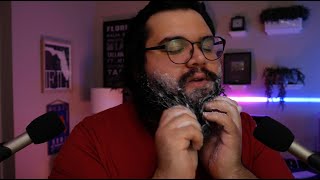 ASMR Beard Care Routine Shampoo Condition Oil [upl. by Sebastien]