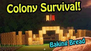 Colony Survival Gameplay  MOTTE AND BAILEY TIME  Scottish Castle in Colony Survival 1 [upl. by Verbenia9]