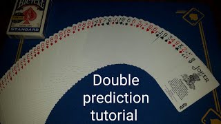 quotGaffed deckquot Double prediction card trick tutorial [upl. by Ralat]