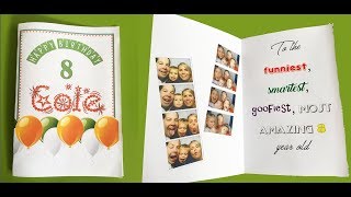 How to make a foldable birthday card with MS Word [upl. by Baerl]